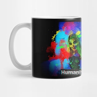 humanity facepainting bride Mug